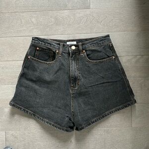 WEWOREWHAT hi rise denim shorts